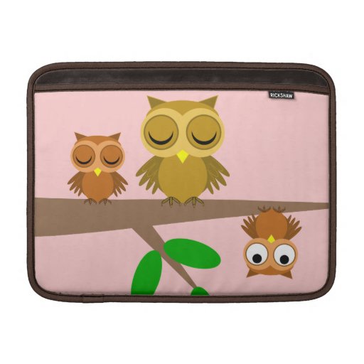 cute and funny owls MacBook air sleeve