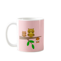 cute and funny owls mugs