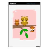 cute and funny owls skins for ipad 2