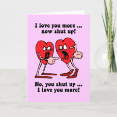 Cute and funny Valentine's Day Greeting Card