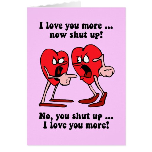 Cute And Funny Valentine S Day Greeting Card Zazzle