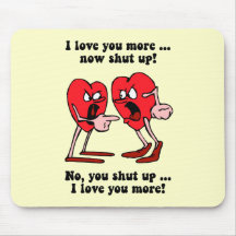 Cute and funny Valentine's Day Mousepads