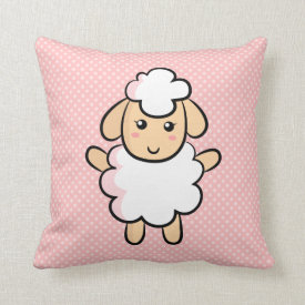 Cute and Happy Sheep Pillow