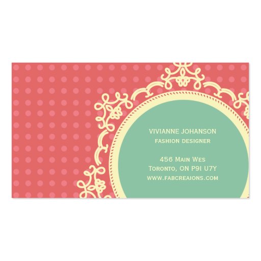 Cute and Playful Business Cards (back side)