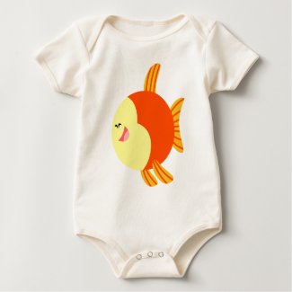 Cute and Plump Cartoon Fish Baby T-Shirt shirt