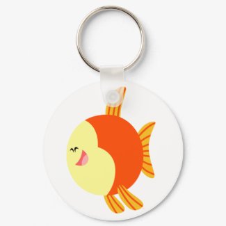 Cute and Plump Cartoon Fish Keychain keychain