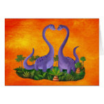 Cute and Romantic Dinos Greeting Card