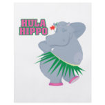 cute and silly luau hula hippo flyers
