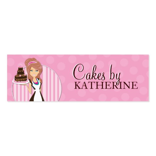 Cute and Sweet Bakery Packaging Labels Business Card Template (front side)