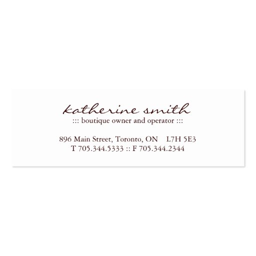Cute and Sweet Bakery Packaging Labels Business Card Template (back side)