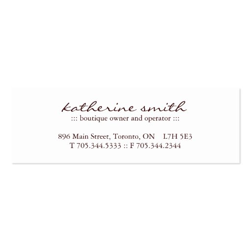 Cute and Sweet Bakery Packaging Tags Business Cards (back side)