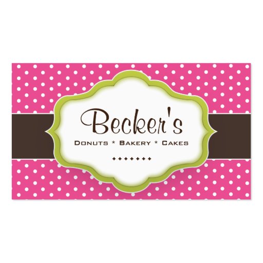 Cute and Whimsical Bakery Business Card