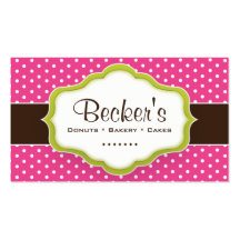 Cute and Whimsical Bakery Business Card
