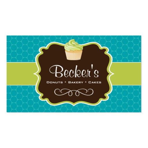 Cute and WhimsicalBakery Business Card (front side)