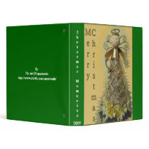 Cute Angel Christmas binder