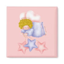 Cute Angel Star 1 Fridge Magnets