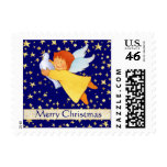 Cute Angel with Peace Dove Stamp
