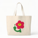 cute angry flower fuck you bags