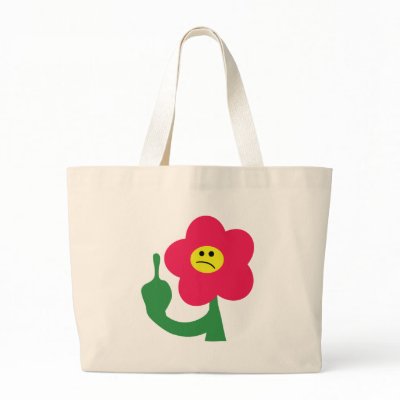 cute angry flower fuck you bag by Tomaniac