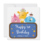 Cute Animal Birthday Invitation