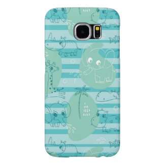Cute animals playing with water 1 samsung galaxy s6 cases