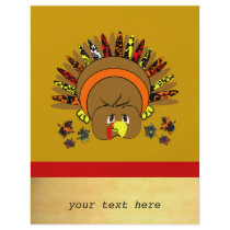 Cute Anime Turkey Business Flyer