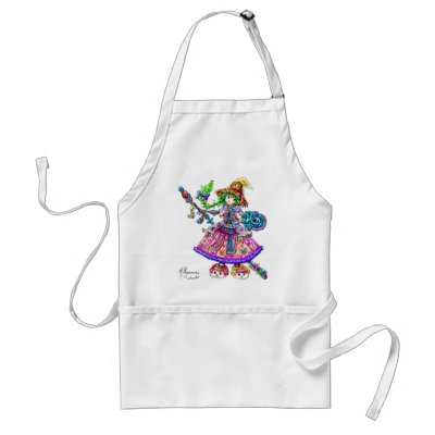 Cute Anime Witch. Cute Anime Witch Kawaii Halloween Magic Spell Aprons by AlexandreMasquio