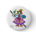 Cute Anime Witch Kawaii Halloween Magic Spell buttons