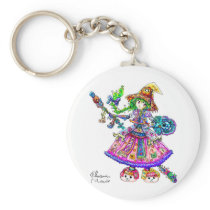Cute Anime Witch Kawaii Halloween Magic Spell Keychains