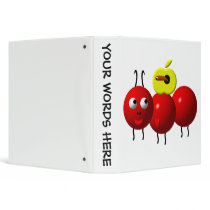 Cute ant with apple binder