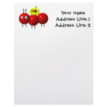 Cute ant with apple letterhead