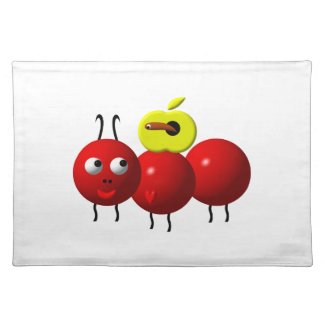 Cute Ant with Apple Place Mats