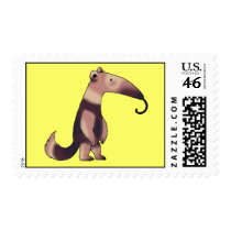 Cute anteater postage stamps