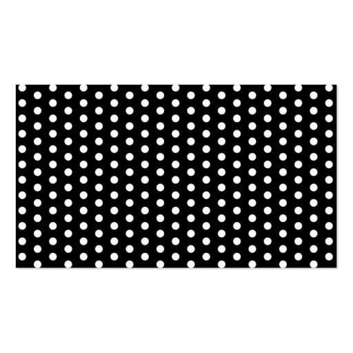 Cute Apple Child Care Black Dots Business Card (back side)