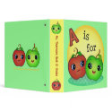 Cute Apple Teacher / Student School Binder binder