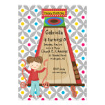 Cute Arcade Skee Ball Girls Birthday Invitation