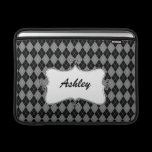 cute argyle personalized ipad sleeves