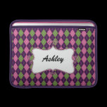 cute argyle personalized ipad sleeves