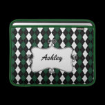 cute argyle personalized ipad sleeves