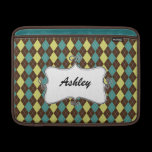 cute argyle personalized ipad sleeves