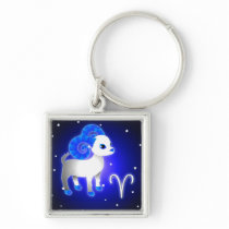 Cute Aries Zodiac Keychain
