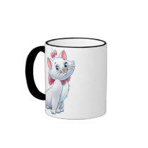 Cute Aristocats White and Pink Cat Disney Coffee Mug