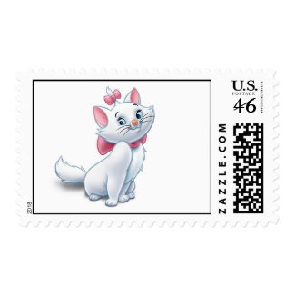 Cute Aristocats White and Pink Cat Disney stamp