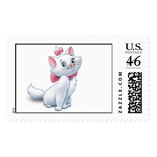 Cute Aristocats White and Pink Cat Disney Postage