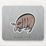 Cute Armadillo; Metal-look Mouse Pads