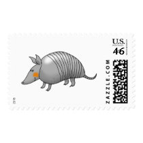 Cute armadillo postage stamps
