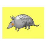 Cute armadillo postcard