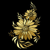 Cute art deco flowers 11a t-shirts by MickeyElvis Cute art deco flowers 11a t-shirts