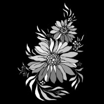 Cute art deco flowers 12a t-shirts by MickeyElvis Cute art deco flowers 12a t-shirts