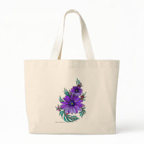 Cute art deco flowers 2 bags